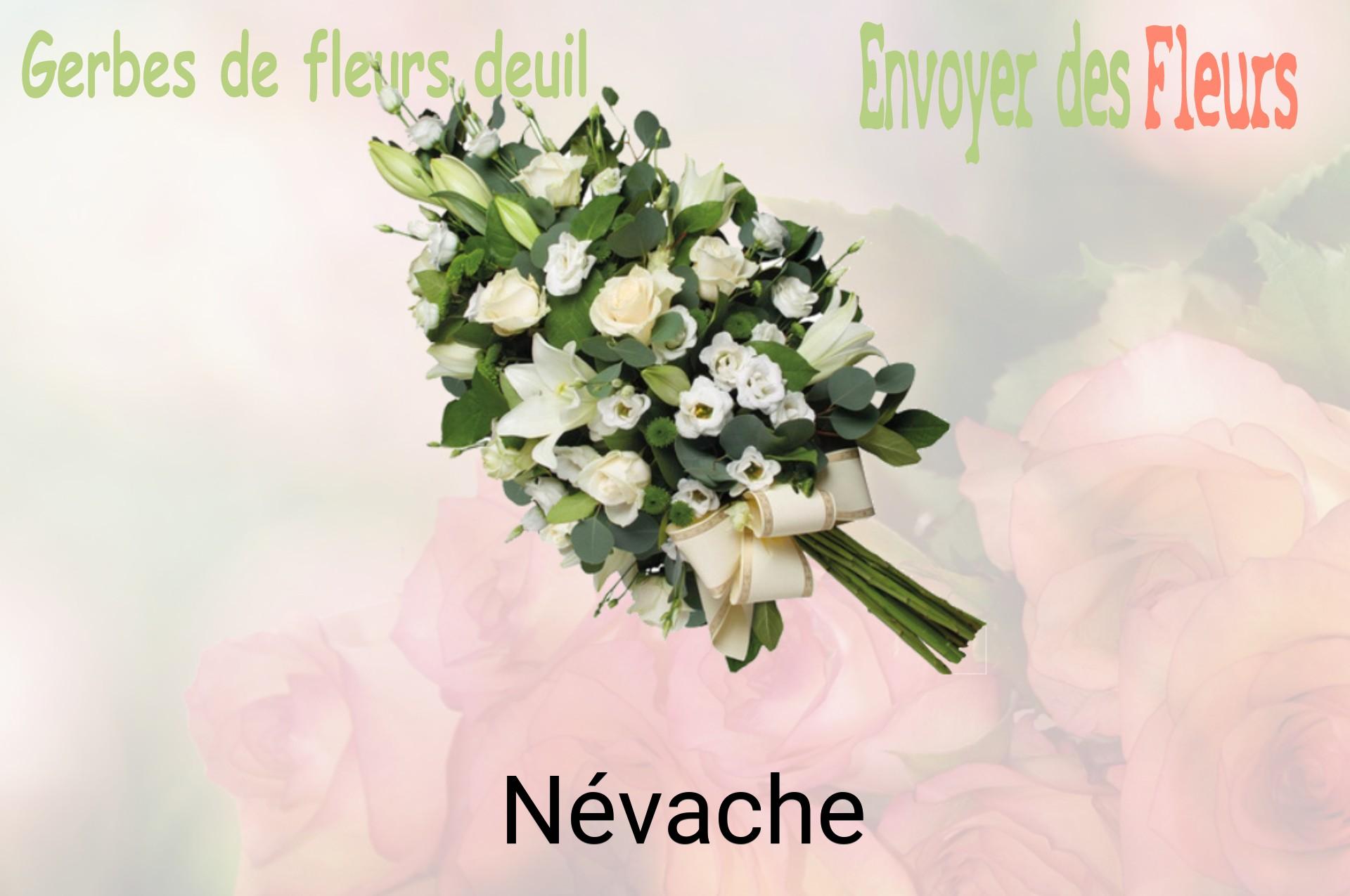 Gerbe de fleurs de deuil livrée à Névache